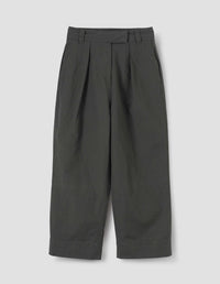 Pantalon court plissé - Black & Gray