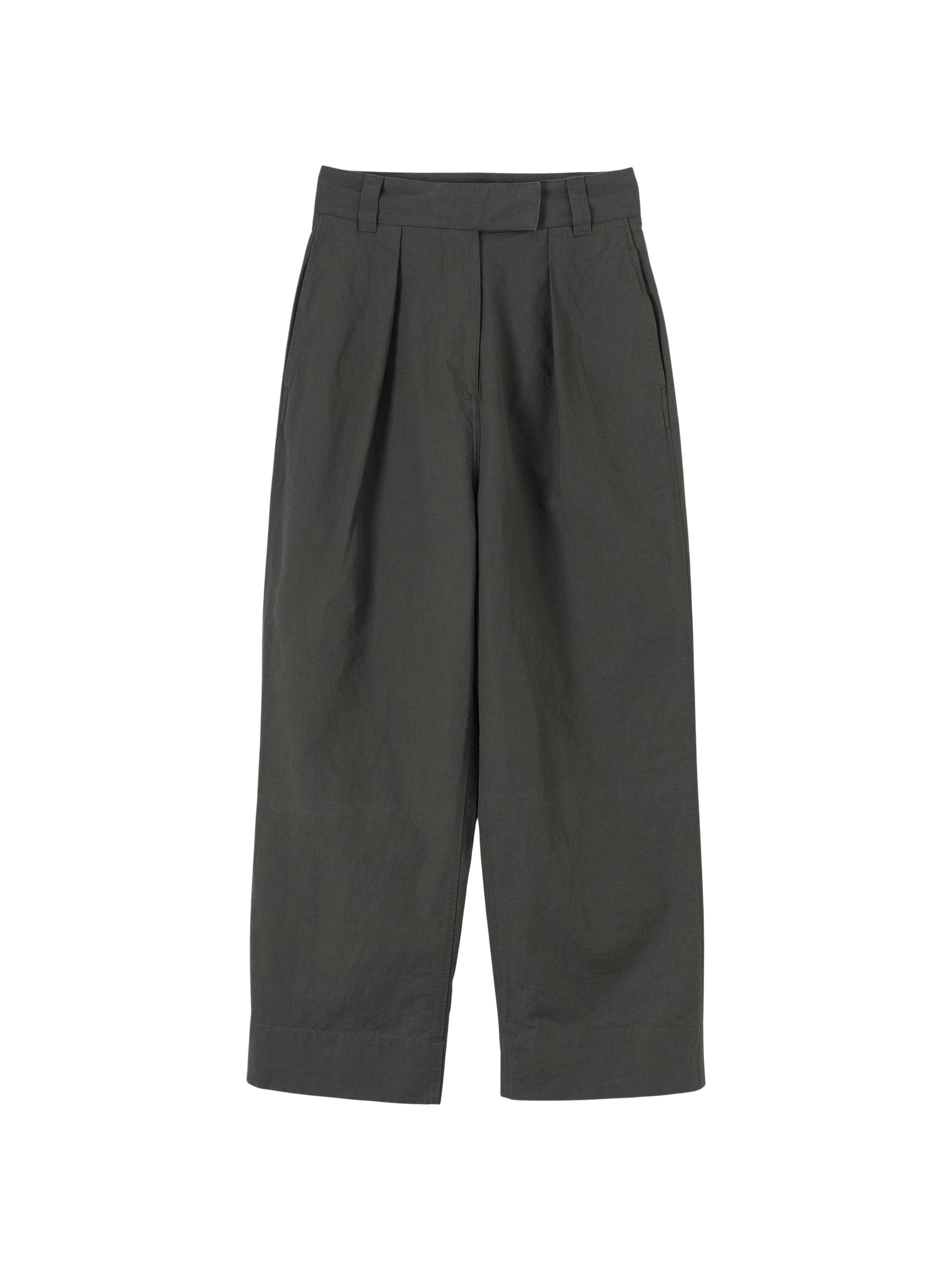 Pantalon court plissé - Black & Grey