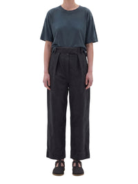 Pantalon court plissé - Black & Grey