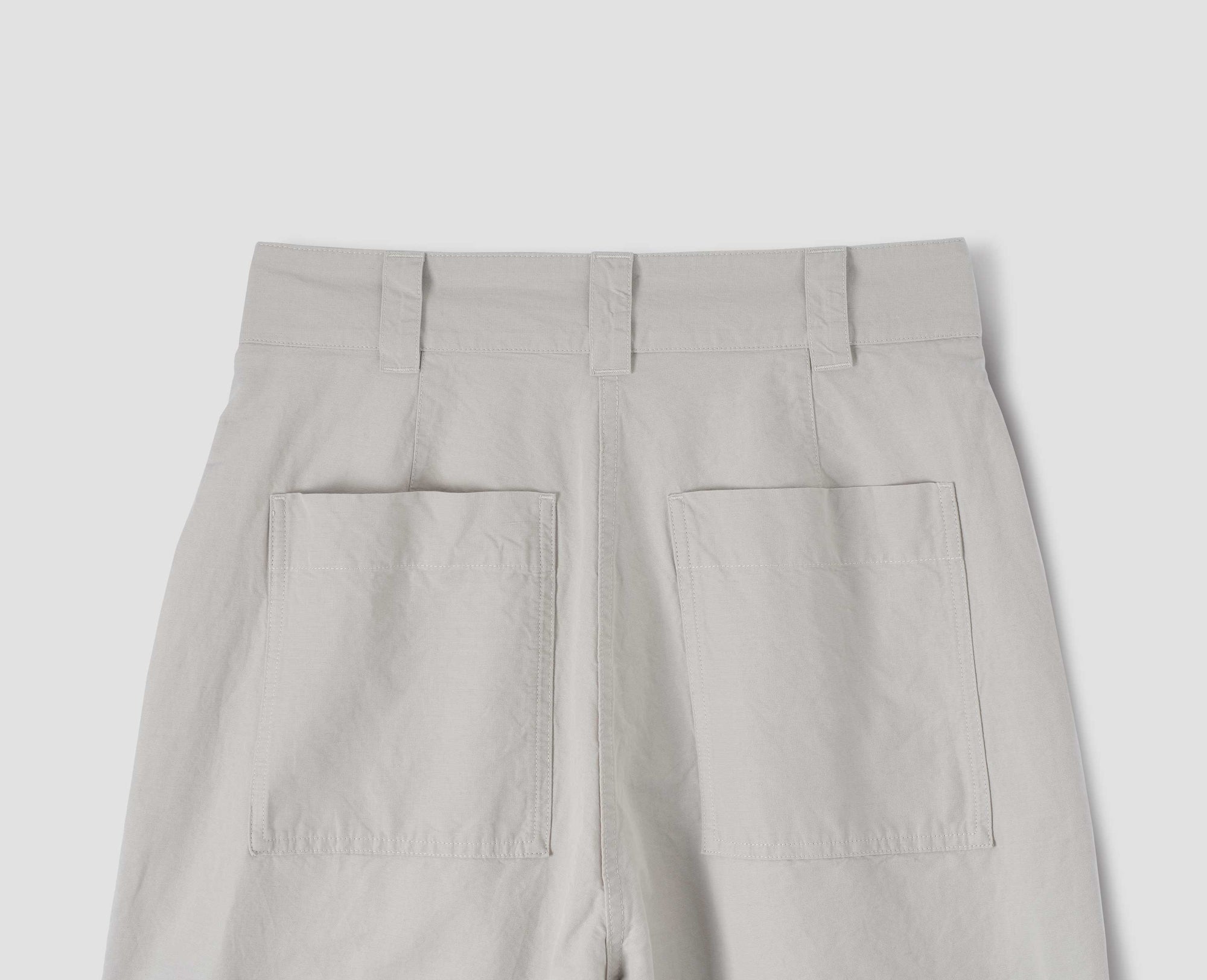Pantalon court plissé - Beige & Gray