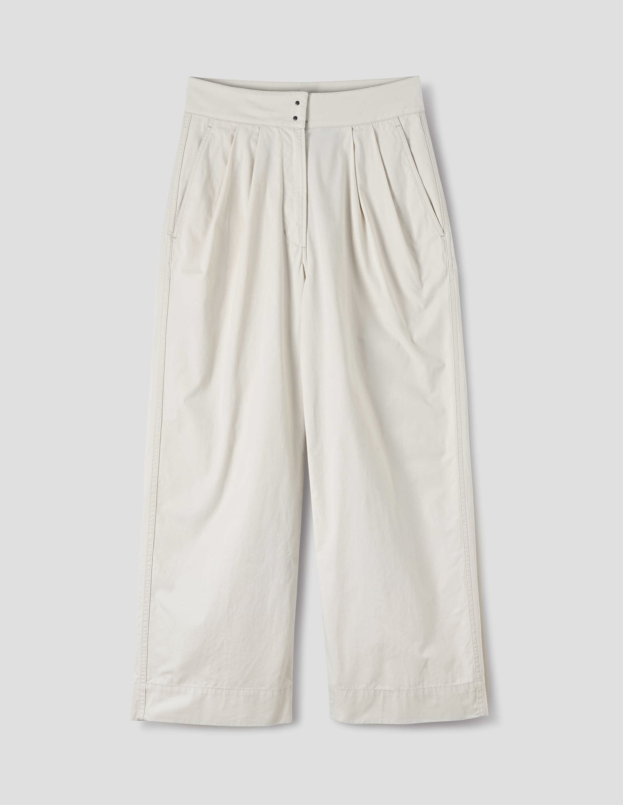 Pantalon large plissé - Chalk