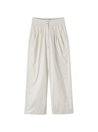 Pantalon large plissé - Chalk