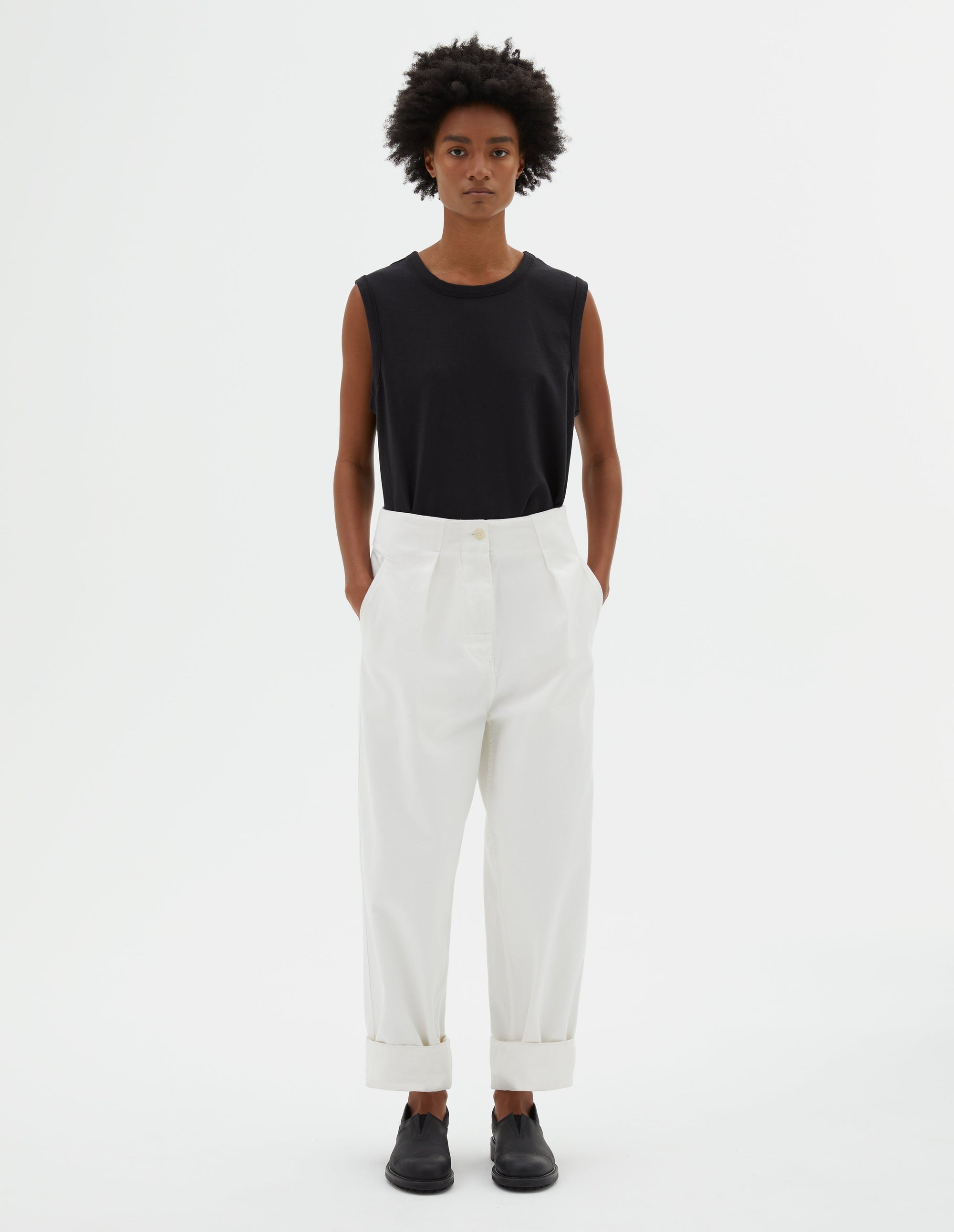 Pantalon à dos ajustable - Off White