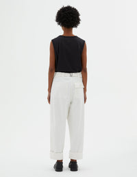 Pantalon à dos ajustable - Off White