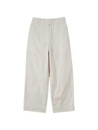 Pantalon droit et court - White & Beige
