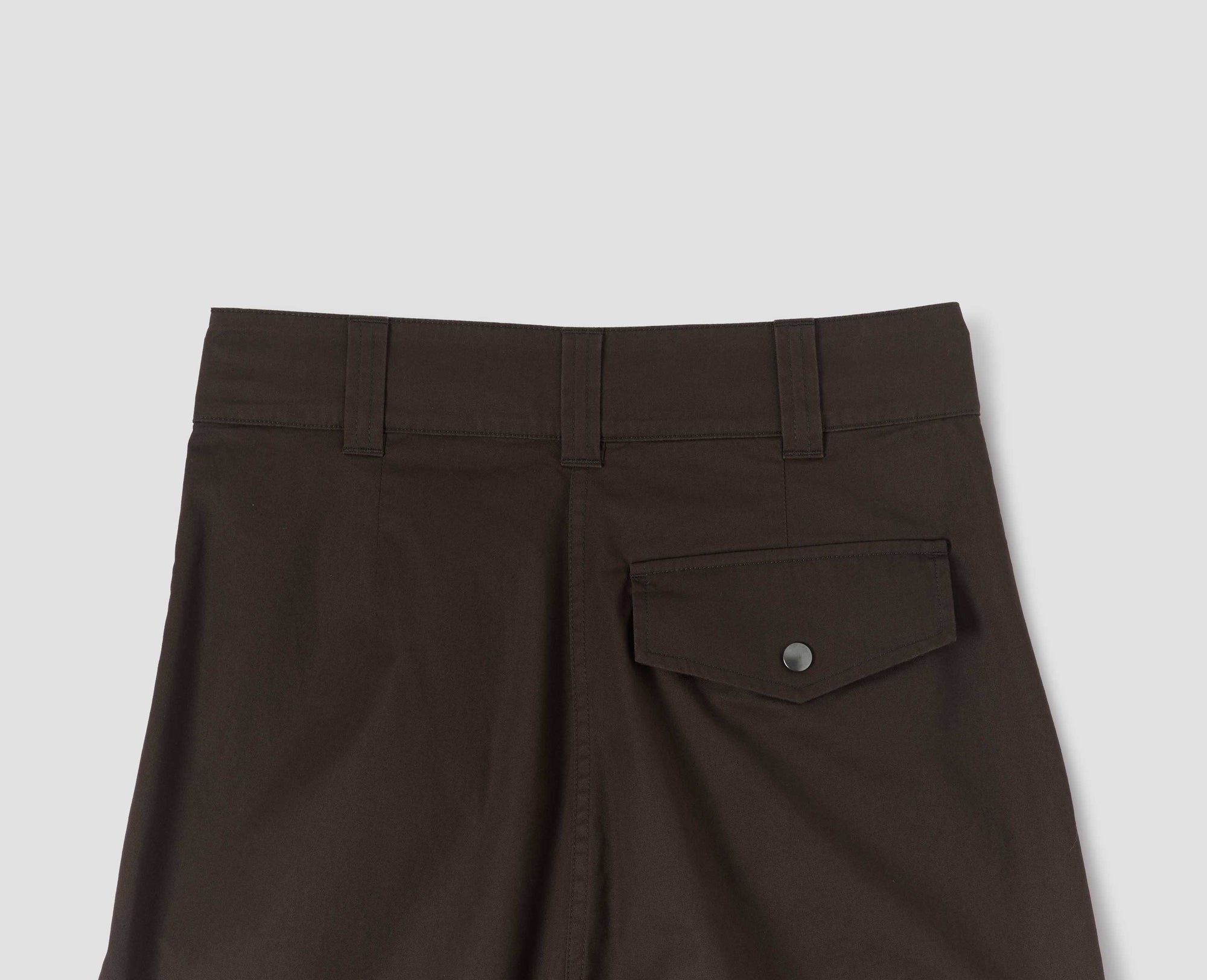 Pantalon plissé à revers - Brown