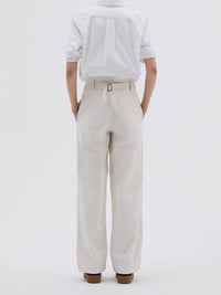 Pantalon Naval ample - White & Beige