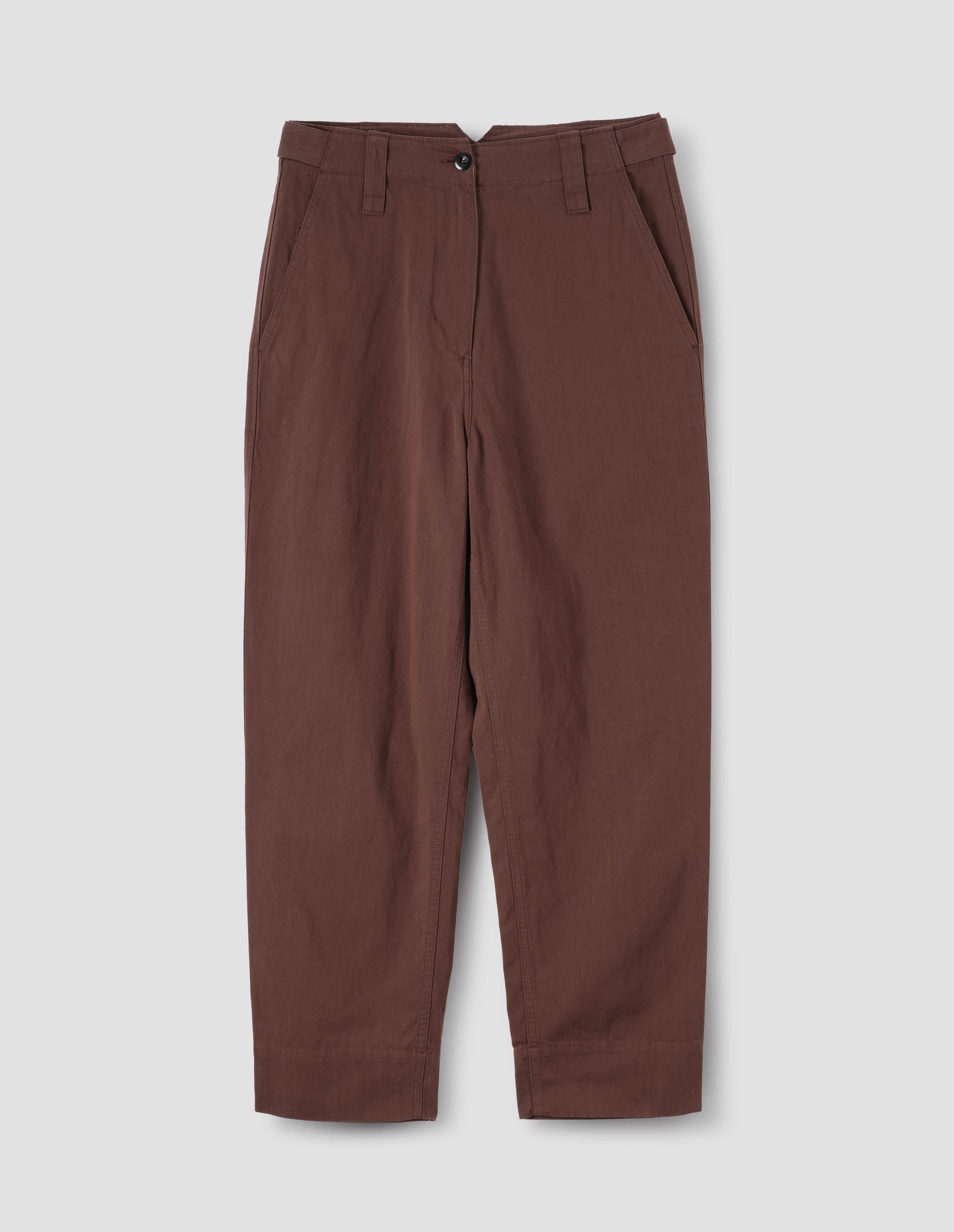 Pantalon fuselé à devant plat - Brown
