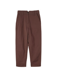 Pantalon fuselé à devant plat - Brown