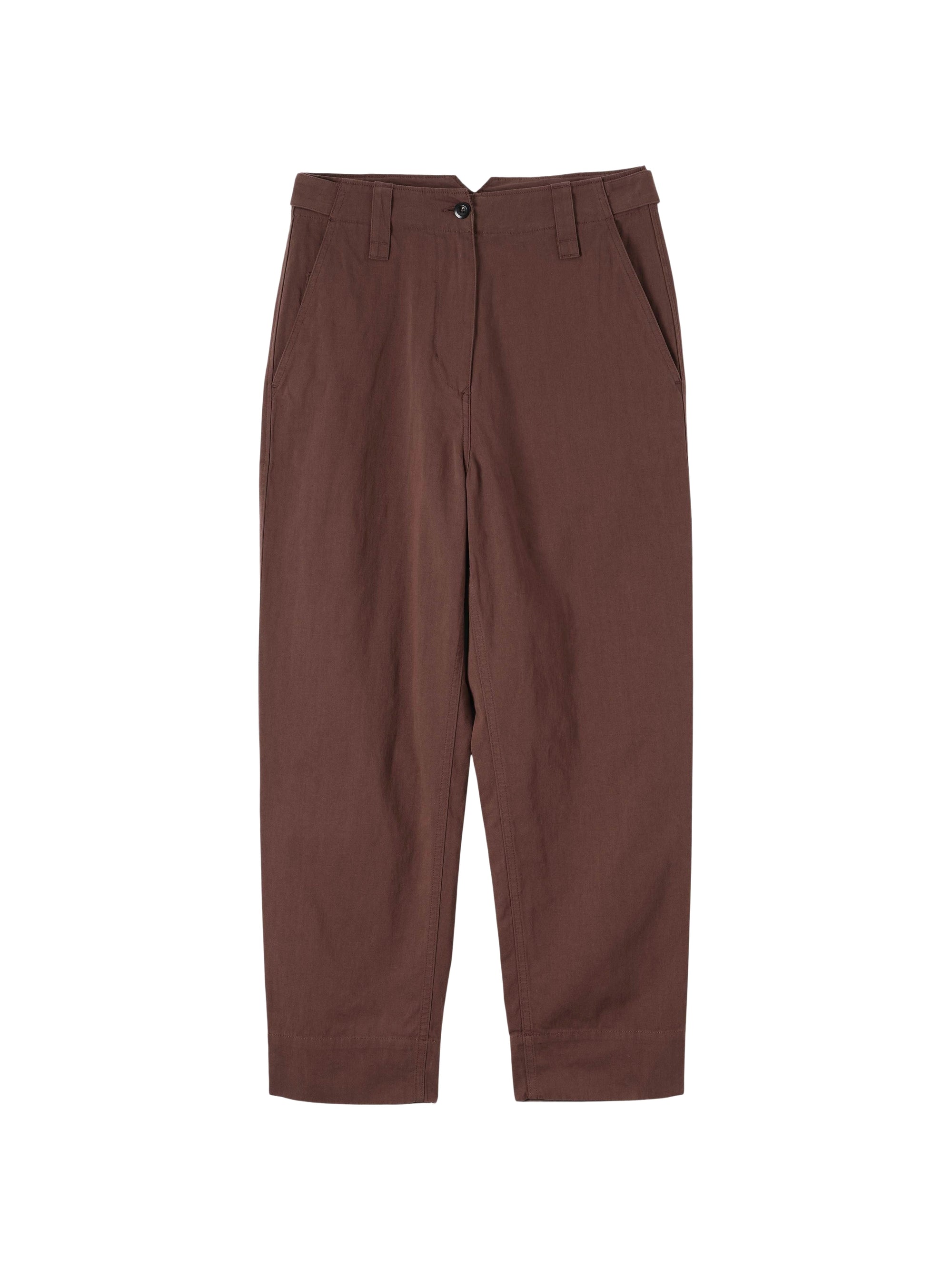 Pantalon fuselé à devant plat - Brown