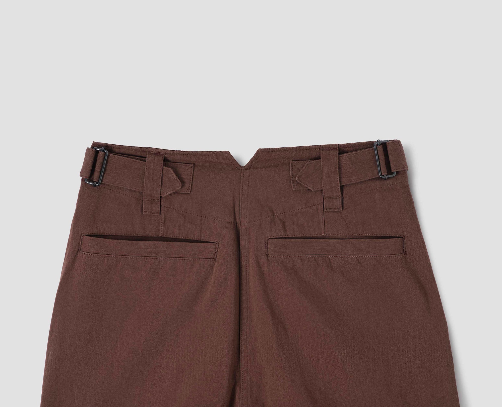 Pantalon fuselé à devant plat - Brown