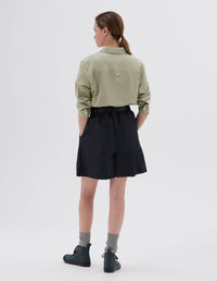 Short plissé - Black & Gray