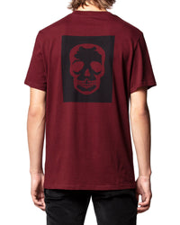 T-shirt Ted Skull - Bordeaux