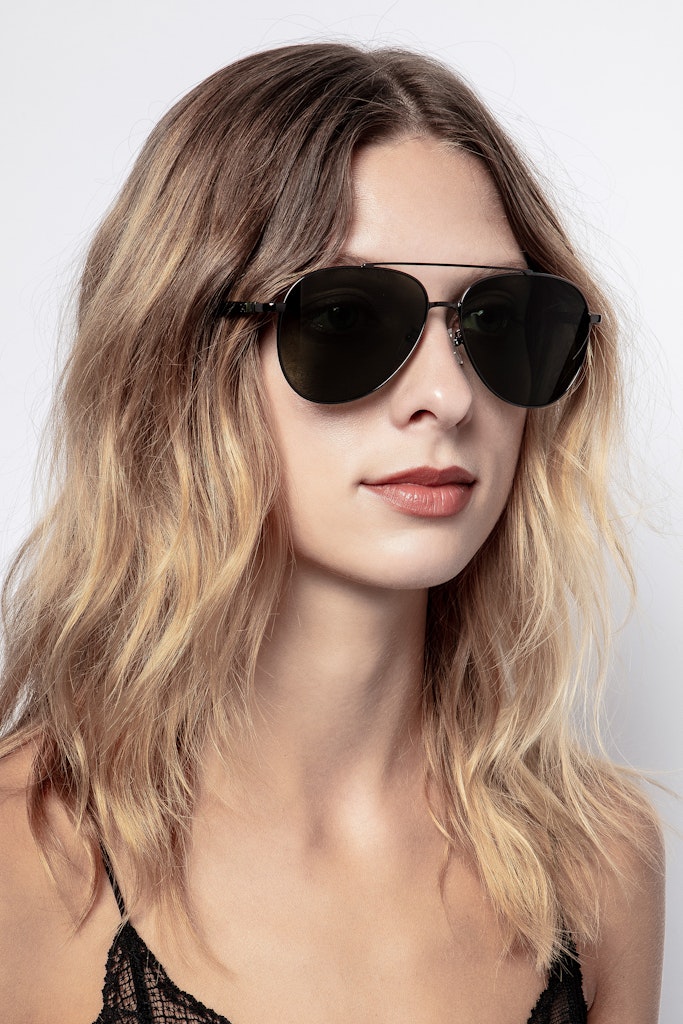 Lunettes pilote à double barre - Gun
