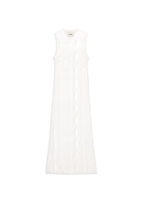 Robe longue Wickham en lin - White