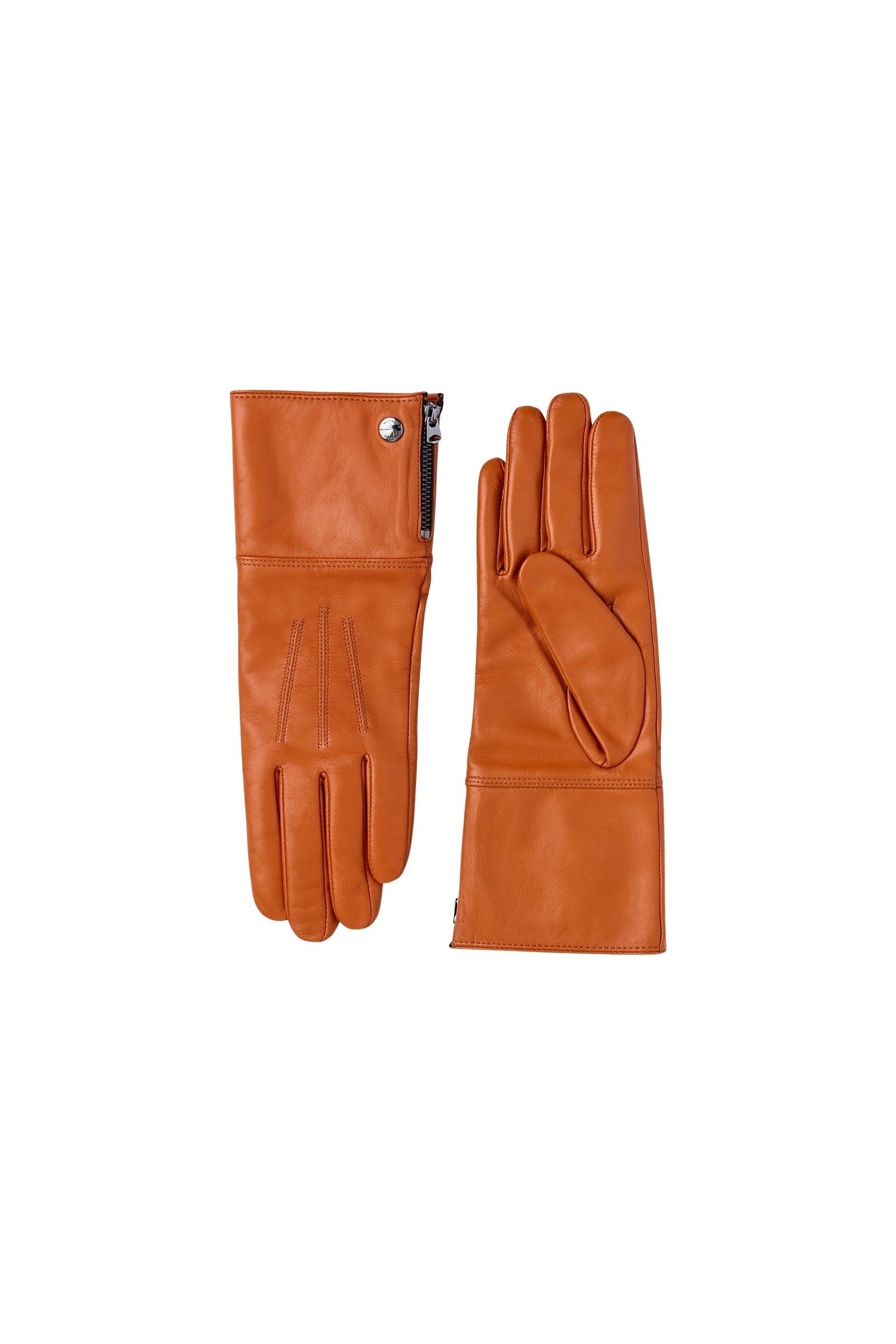 Gants Willis en cuir - Cognac