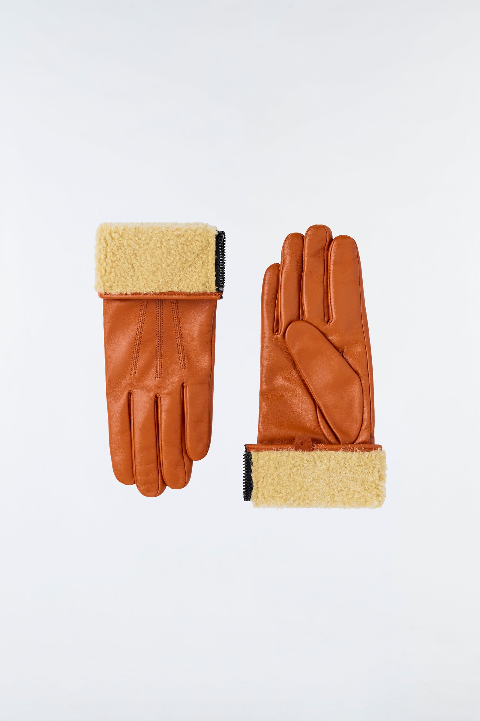 Gants Willis en cuir - Cognac