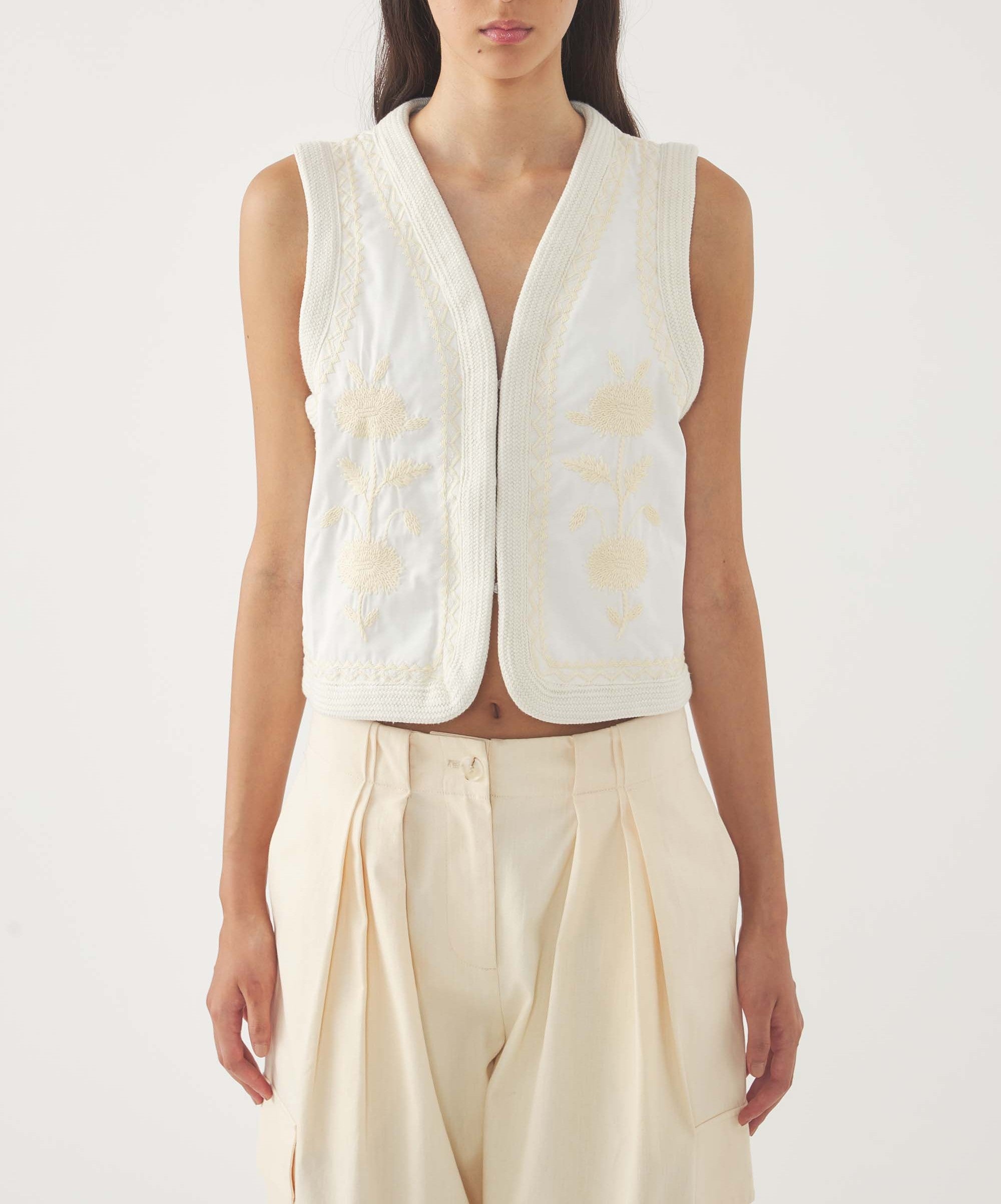 CREAM WINNA GILET
