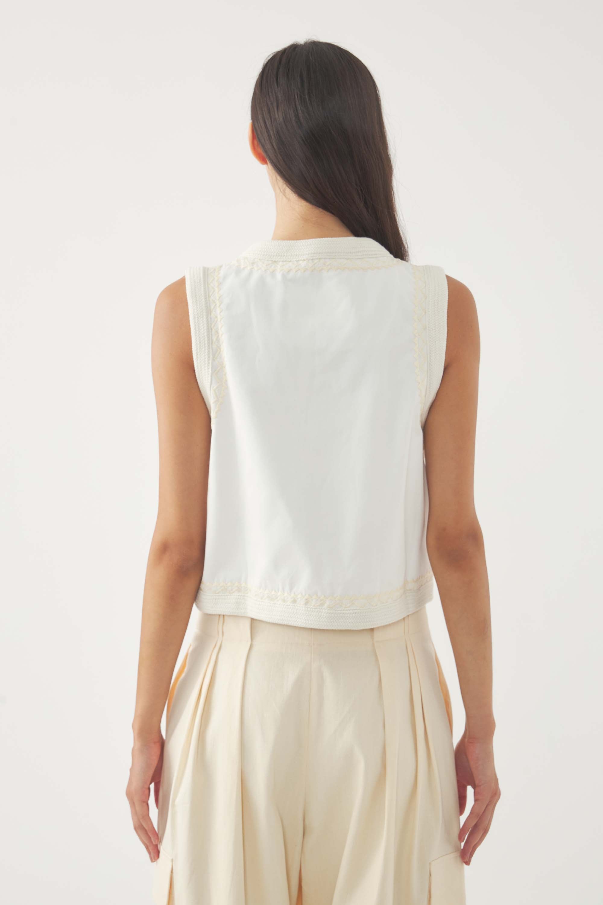 CREAM WINNA GILET