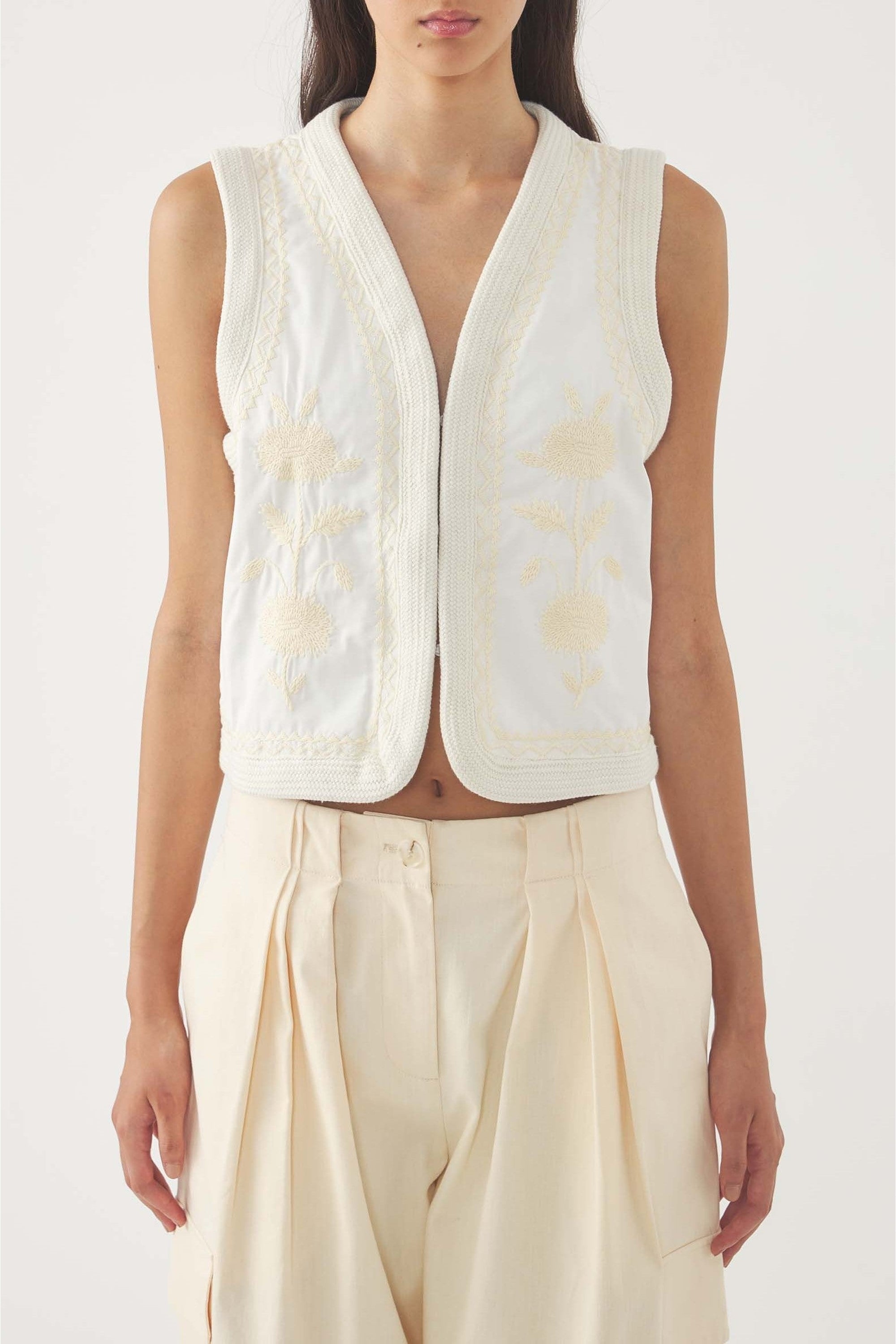 CREAM WINNA GILET