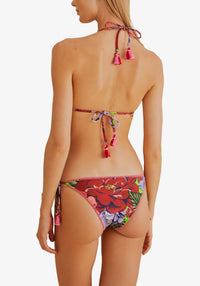 Bas de bikini taille basse Chita d'hiver - Rouge