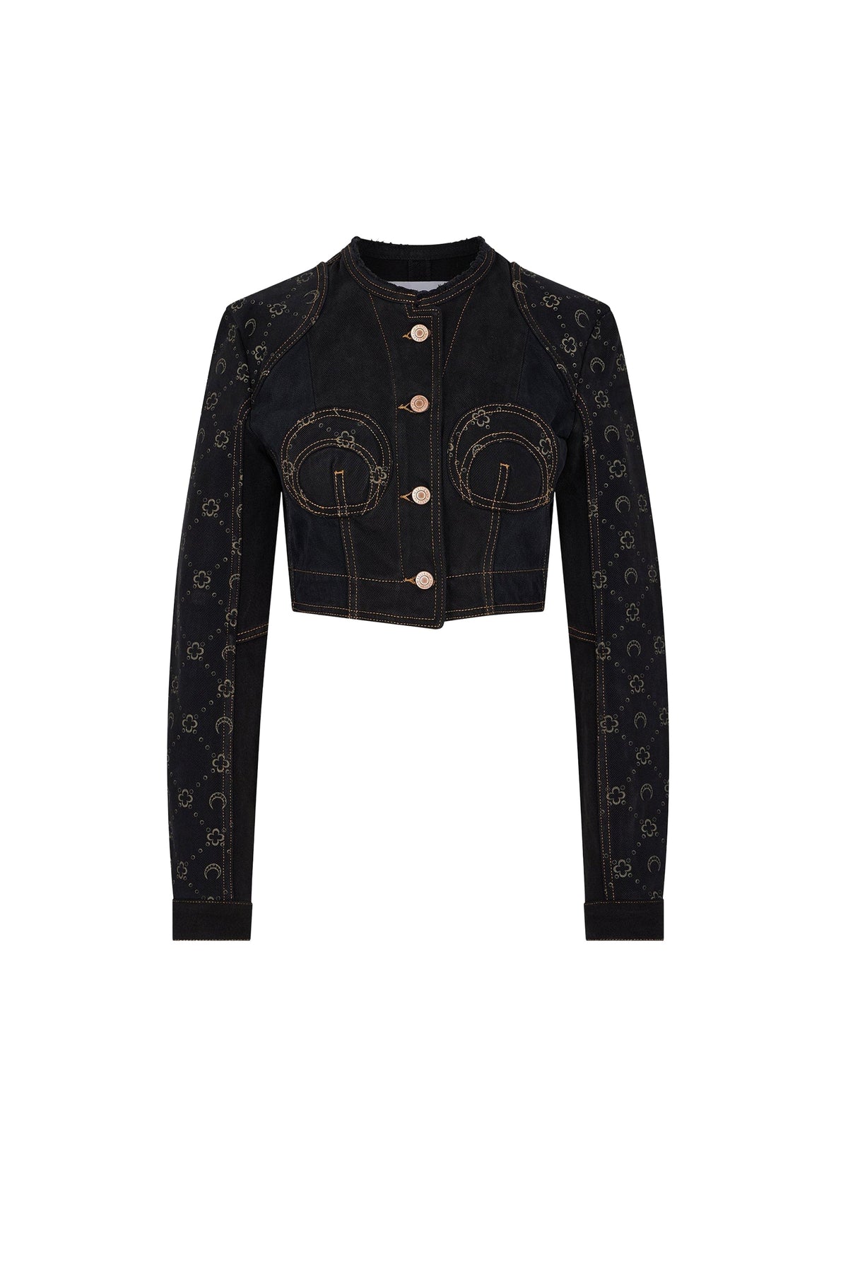 Veste courte en denim Upcyclée - Black