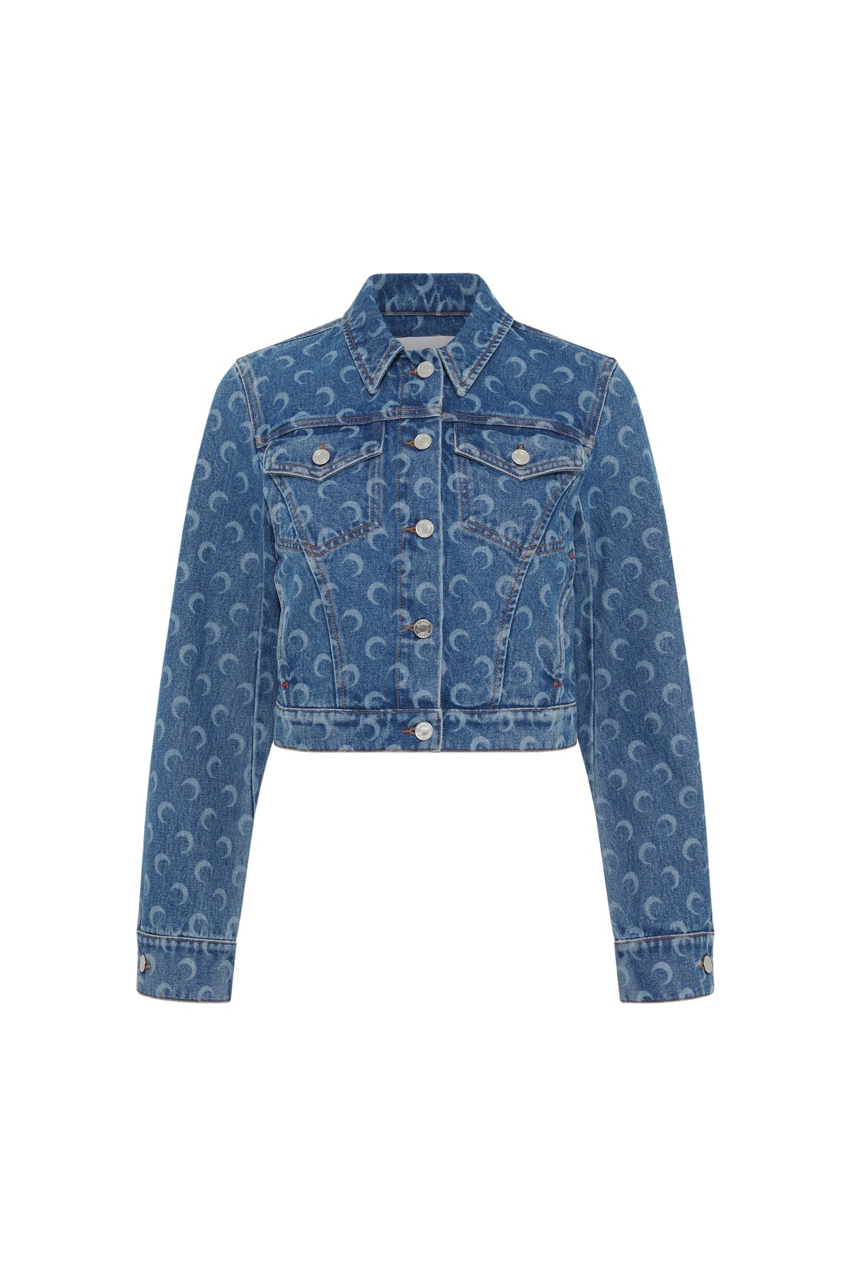 Veste courte Moon Laser en denim - Bleu