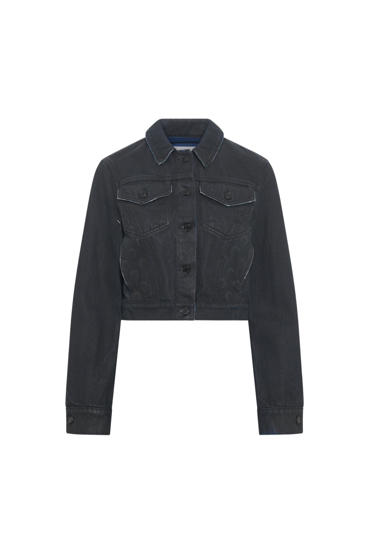 Veste courte Moon en denim - Noir