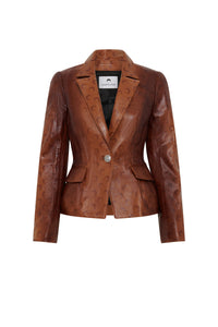 Blouson Moon en cuir - Light Brown