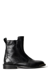Bottines Laureen High en cuir - Noir
