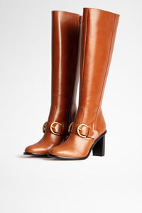 Preiser Buckle Vintage leather boots - Tan