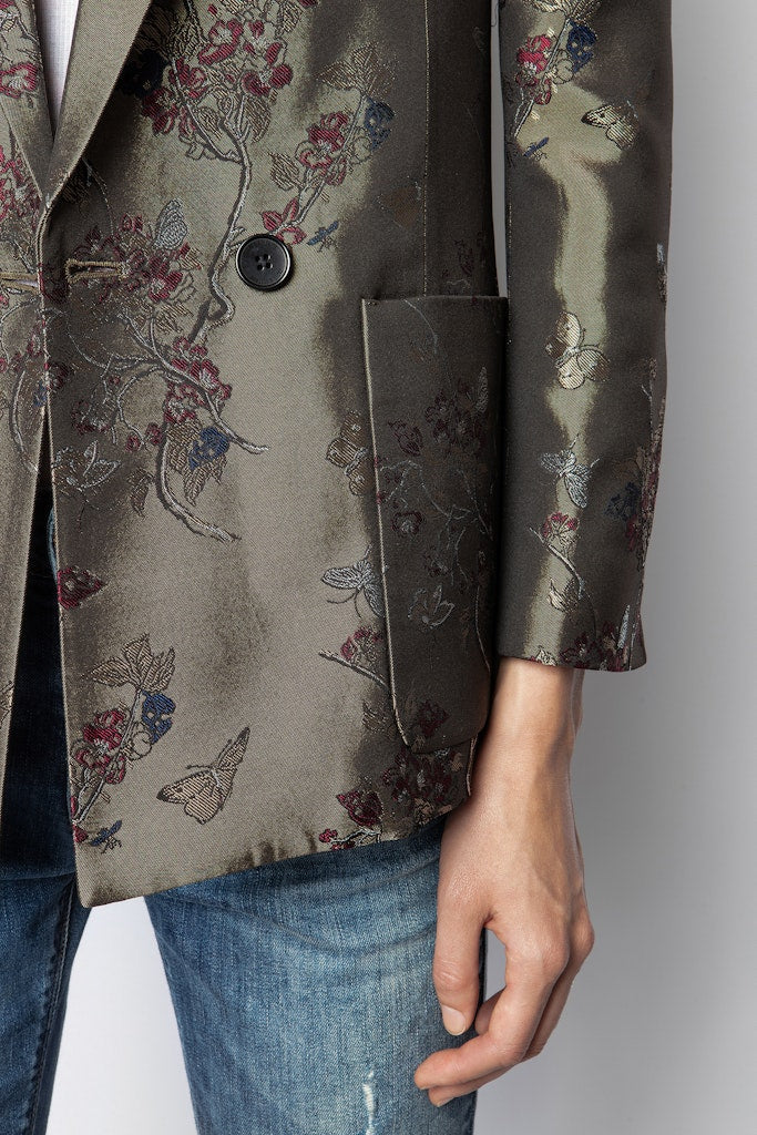 ZHORS LIGNE BEIGE VISKO JAC BLOSSOM VESTE