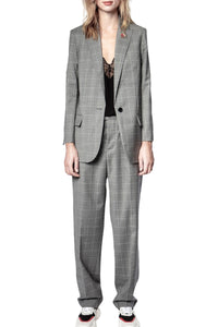 Veste Viva Check - Gris