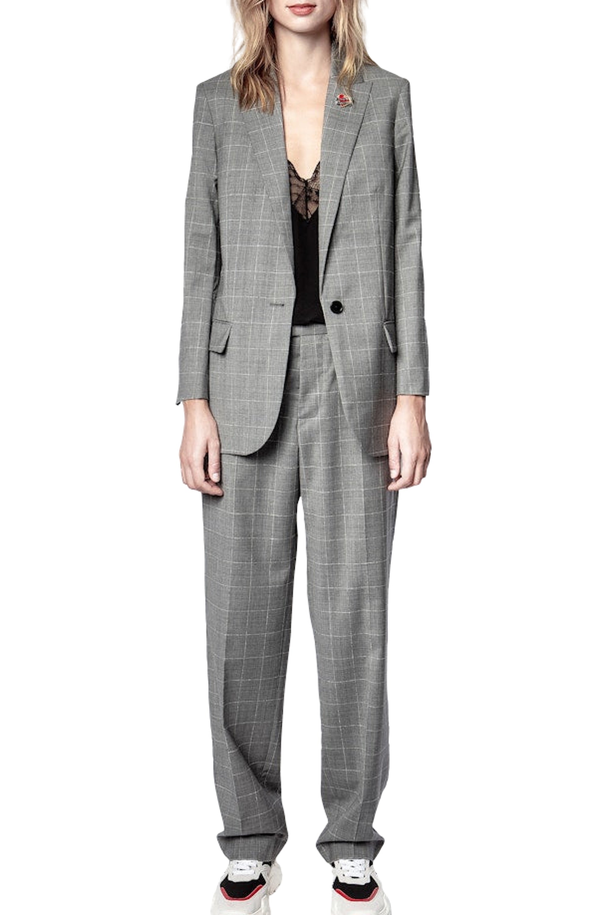 Veste Viva Check - Gris