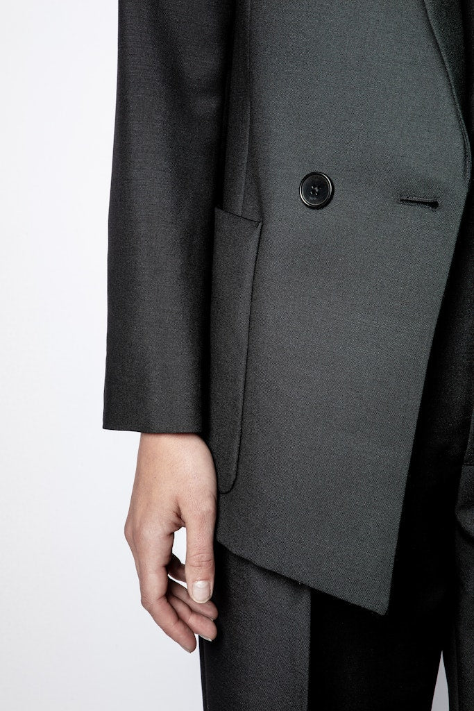 ZHORS LIGNE NOIR VISKO SMOKING VESTE