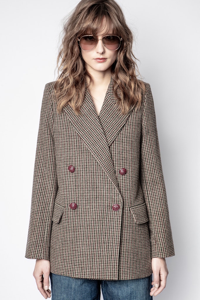 Veste View Dogstooth - Marron