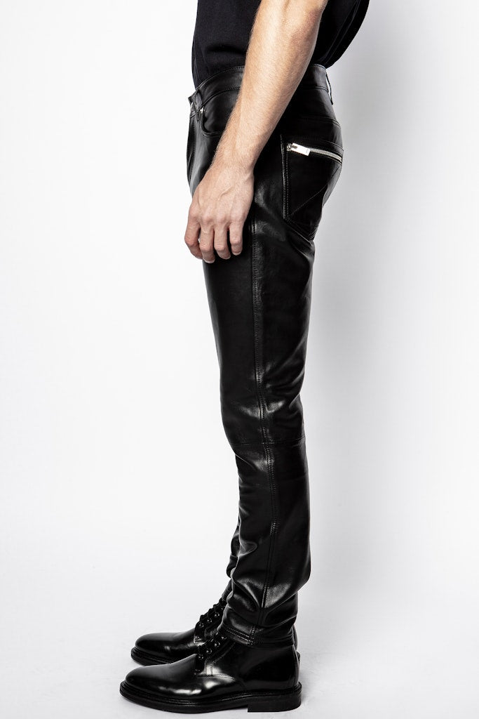Pantalon D-David Show en lin - Noir
