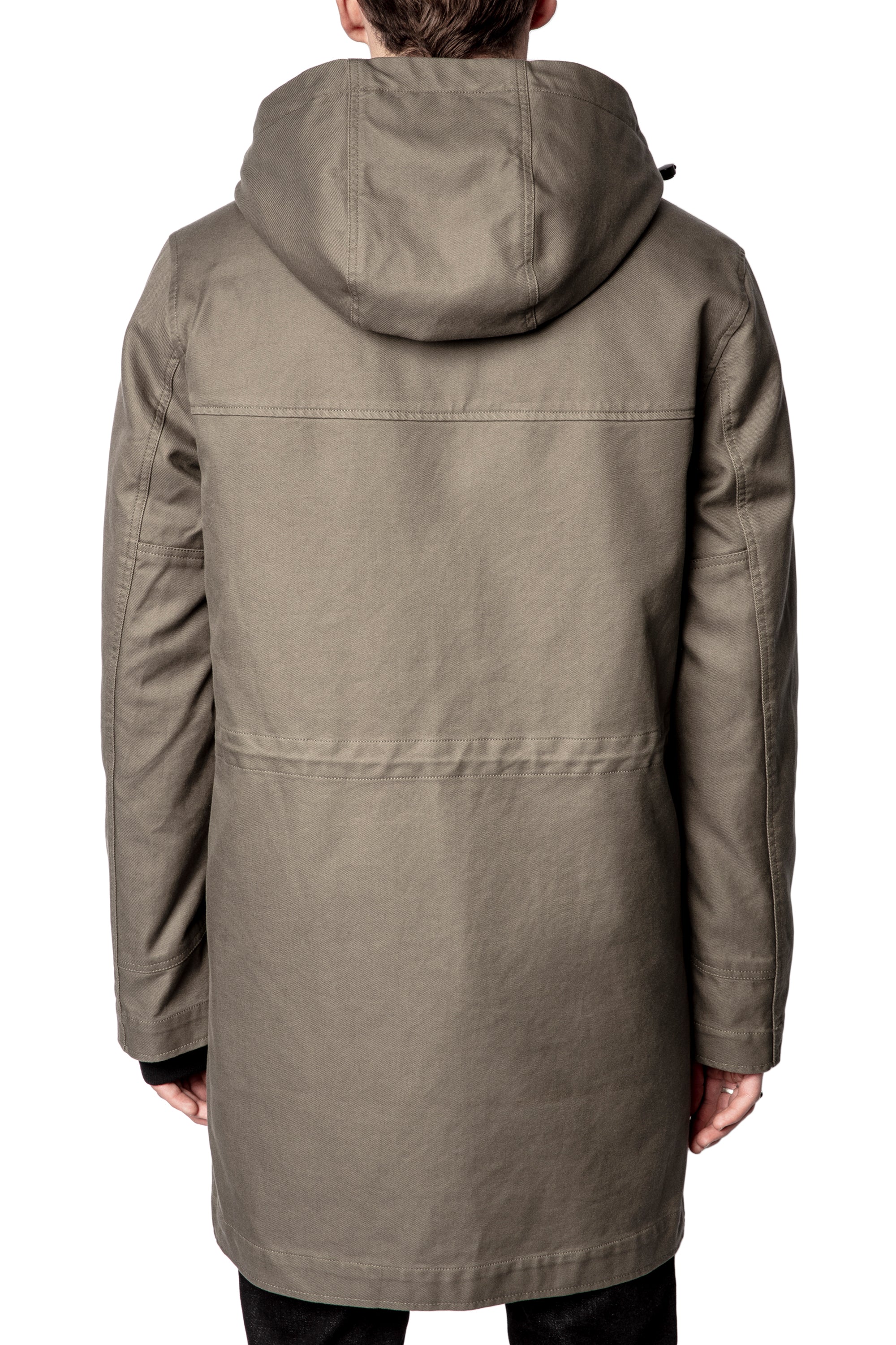 Parka Kim Amo en lin - Kaki Clair