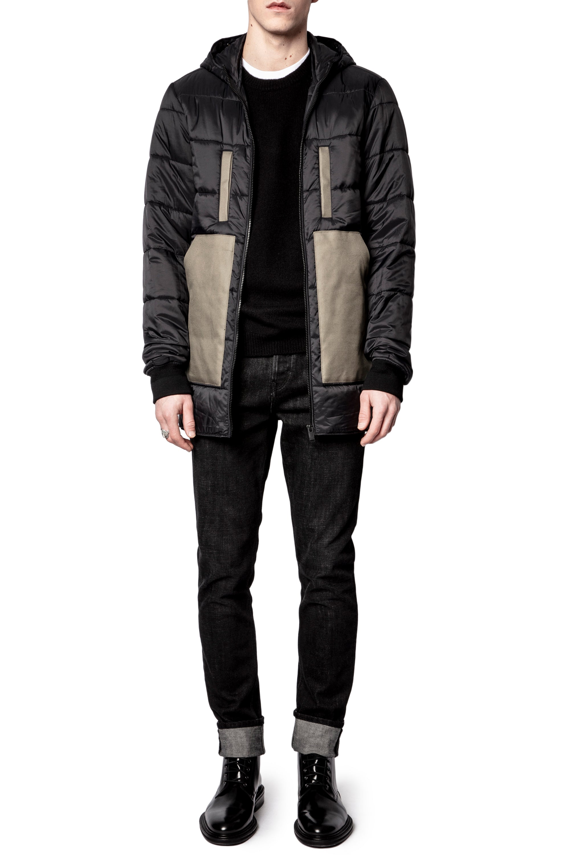 Parka Kim Amo en lin - Kaki Clair