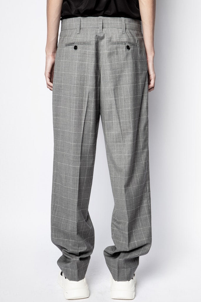 Peter Check trousers - Grey