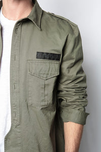 Chemise Serge Mili Dye - Kaki Clair