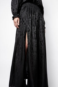 Robe Roar Jac Python en soie mélangée - Noir