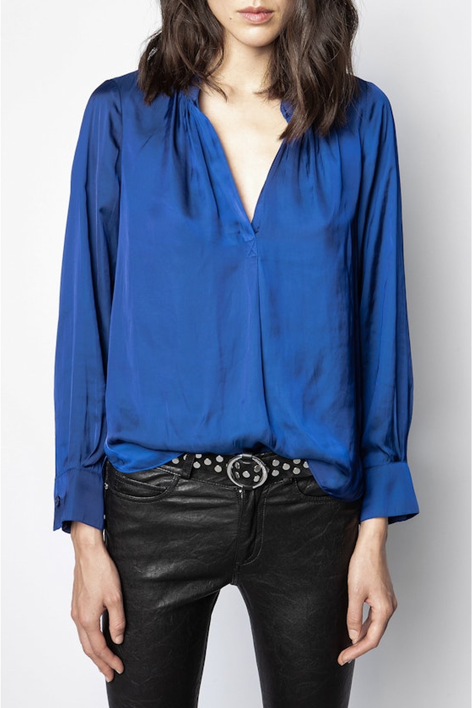 Blouse Tink en satin - Bleu De Chine