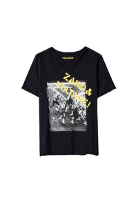 T-shirt Boxer en soie - Bleu