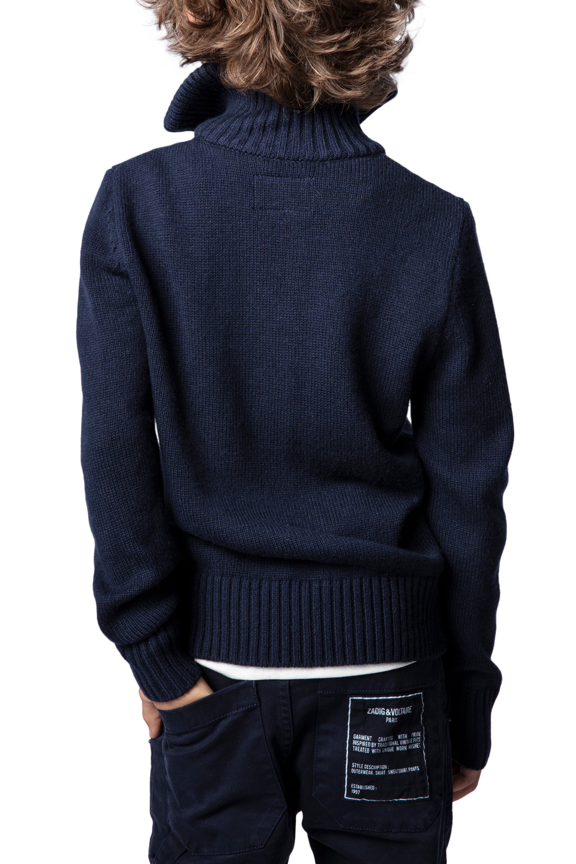 Pull Tim en laine - Bleu