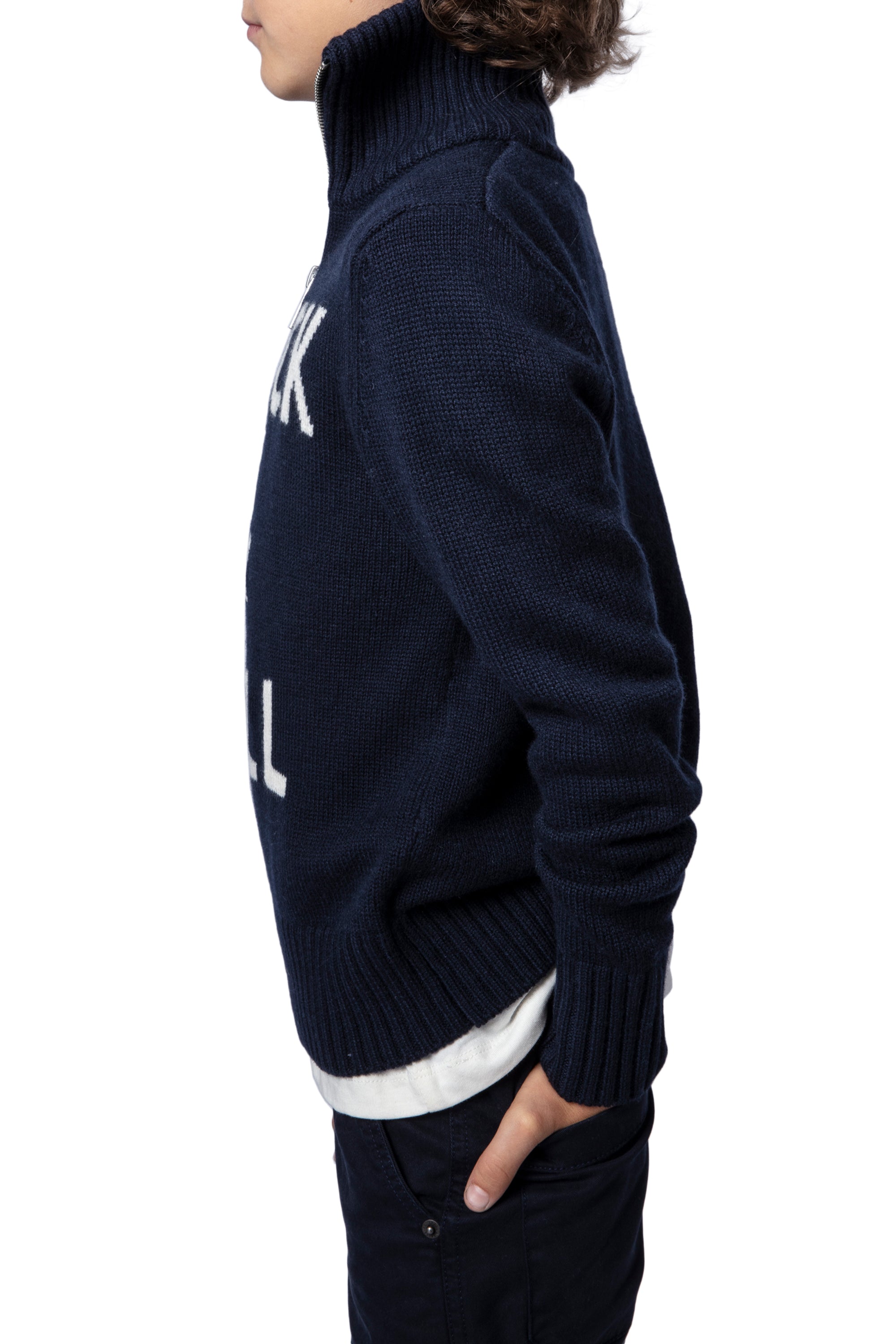 Pull Tim en laine - Bleu