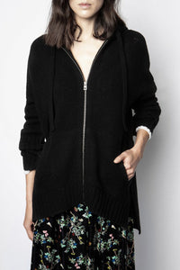 Cardigan Salma Zaddicted en laine - Noir