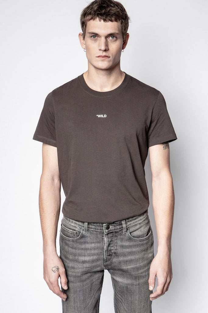 T-shirt Ted Photoprint Wild - Anthracite