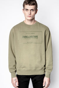 Sweat-shirt Simba Blason - Kaki Clair