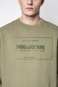 Sweat-shirt Simba Blason - Kaki Clair